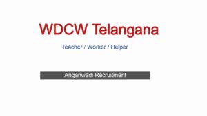 Anganwadi Jobs in Telangana 