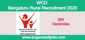WCD Bengaluru Rural Recruitment 2020-21