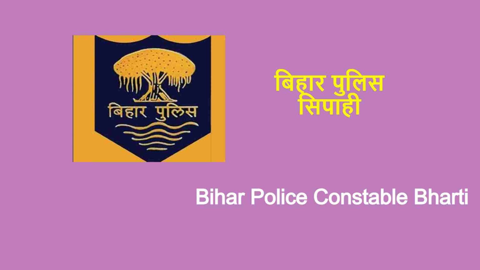 Bihar Police Constable Recruitment 2024 बिहार पुलिस सिपाही भर्ती 2024