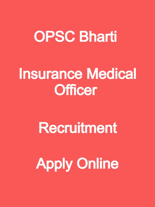 OPSC IMO Bharti