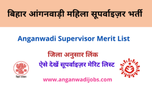 Bihar Anganwadi Supervisor Merit List 