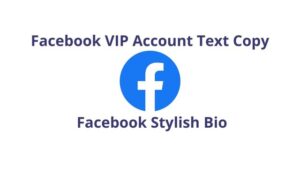 Facebook VIP Account Text Copy