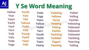Y Se Meaning 